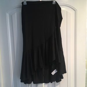 LLR Bella Wrap Skirt - Solid Black